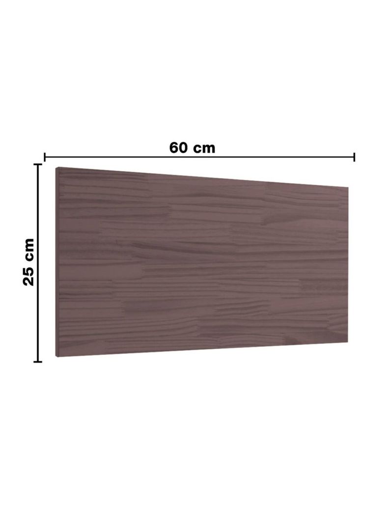 Repisa + 2 Soporte 60×30x1,5cm CHOCOLATE-1