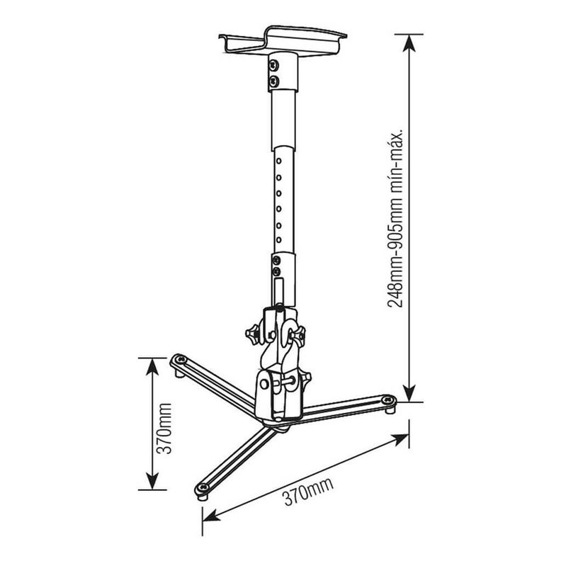 Soporte  Proyector de Techo/Pared - Inclinable - 10 Kg-4