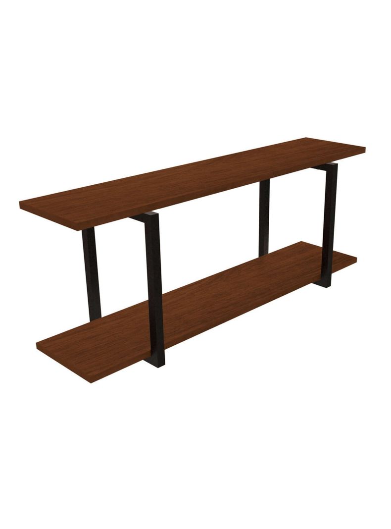 Repisa tipo Industrial 2 Tablas 90x20 cm Café 20kg Brasforma-1
