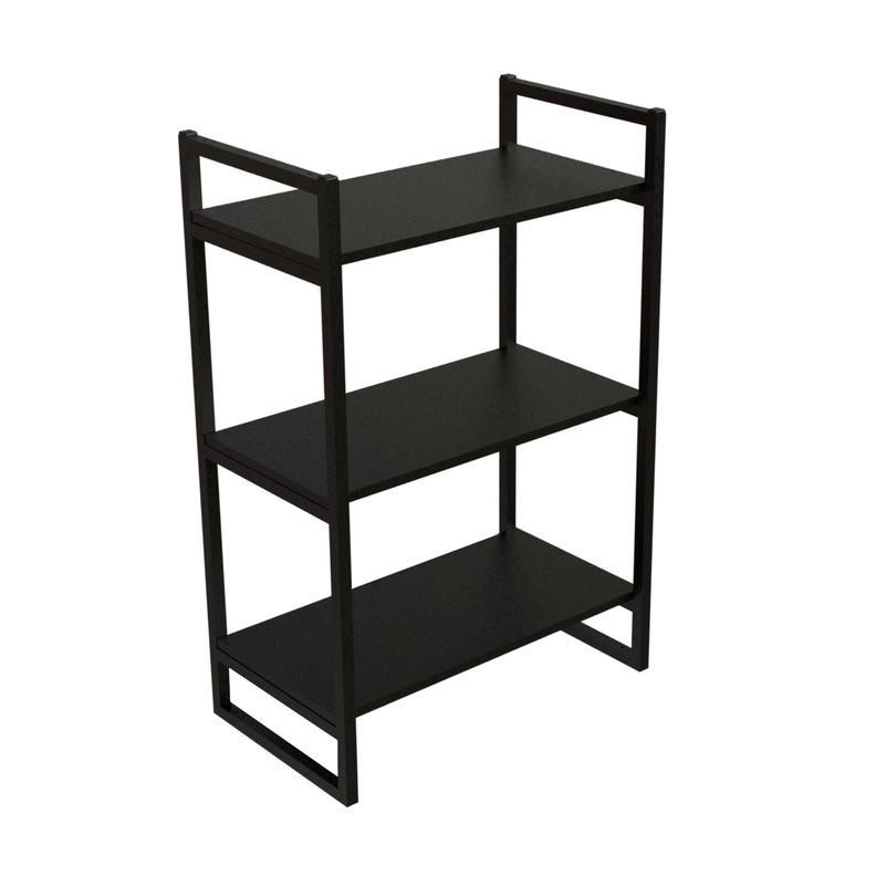 Repisa Tipo Industrial 3 Tablas 60cm x 30cm Negro - Brasforma-1