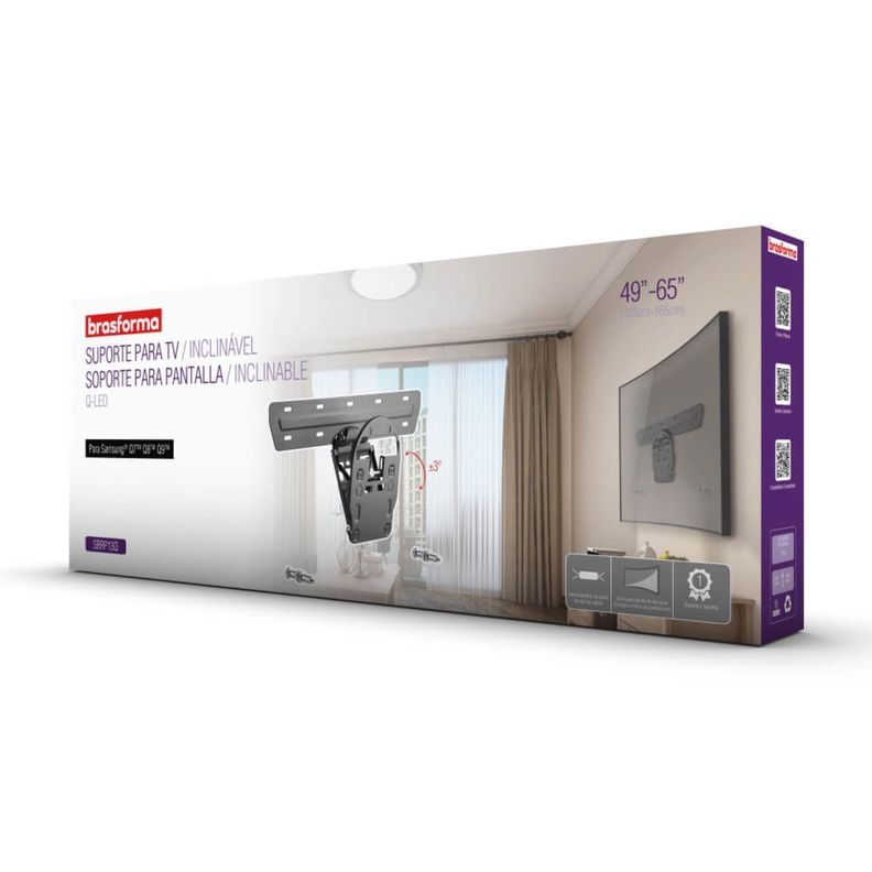 SOPORTE  TV UNICAMENTE PARA SAMSUNG VESA 10.8CM X 11 CM  49" a 65"  BRASFORMA-4
