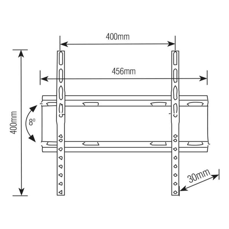 Soporte TV INCLINABLE - ULTRA SLIM U- 32" A 55" - FORTE-2