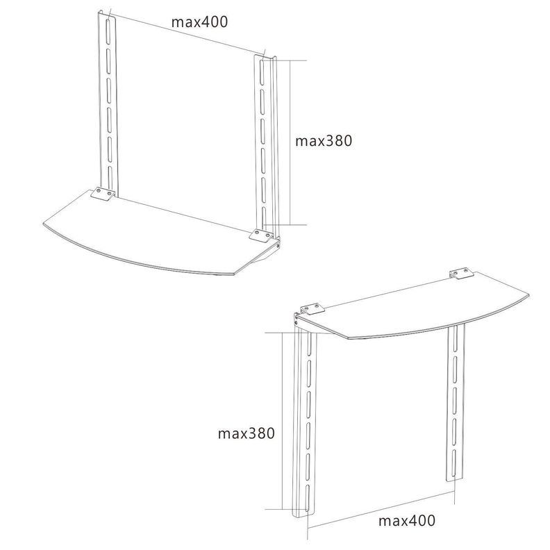 Soporte  Deco - Juegos- Parlantes 10kg - TV/PARED - -4