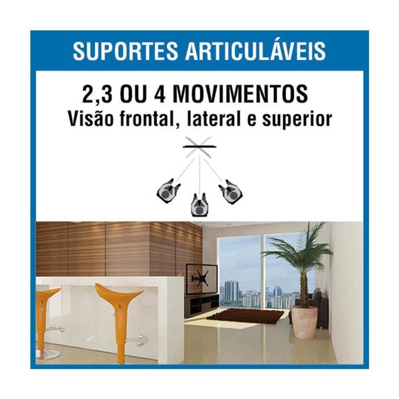 Soporte TV brazo de 23cm 10" a 70" + Soporte Deco SBRP430-4