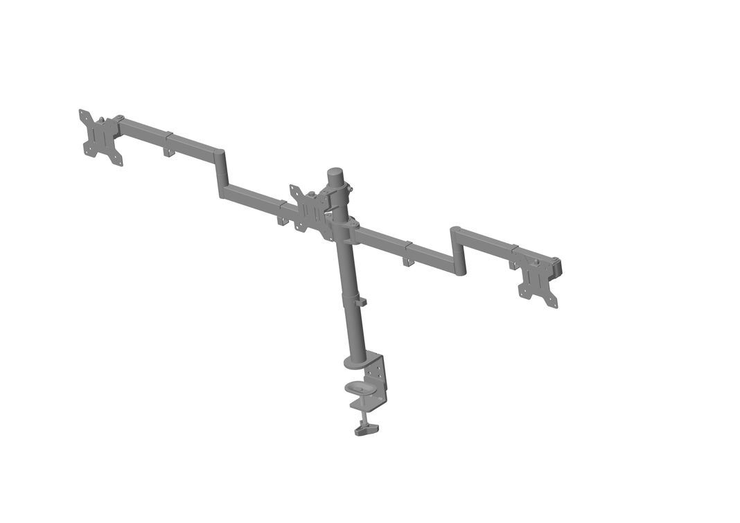 Soporte Para 3 Monitores 13" A 27" Articulado 24Kg Max.-3