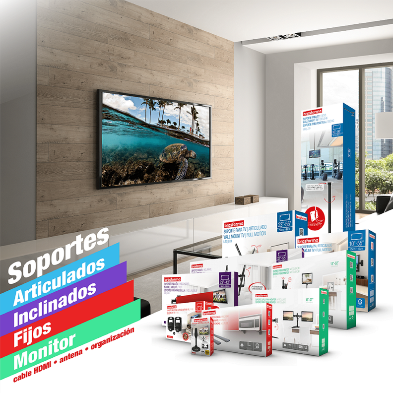Pedestal - Soporte TV 30" a 70" - 40kg. - Inclinable-5