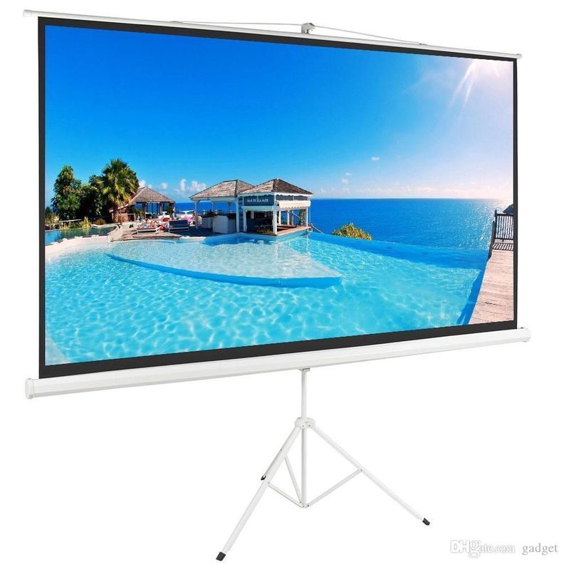 Telon de Proyector Con Tripode 203cm X 152cm 100" SKPS4B3 Brasforma