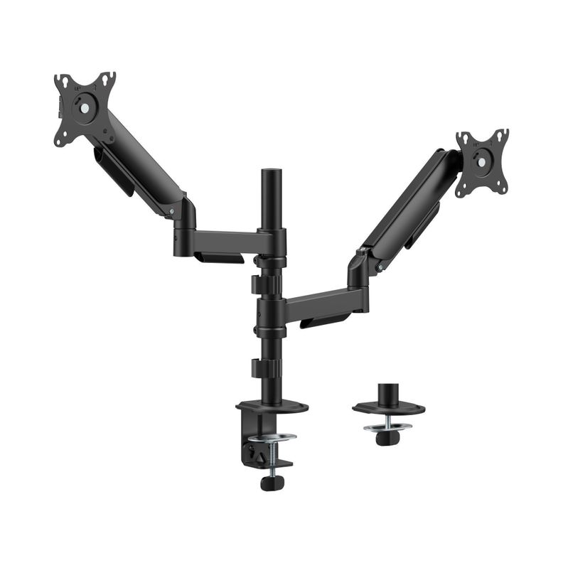 Soporte para 2 monitores en Poste 17" ~ 32"  360 18kg - SBRM728  Brasforma