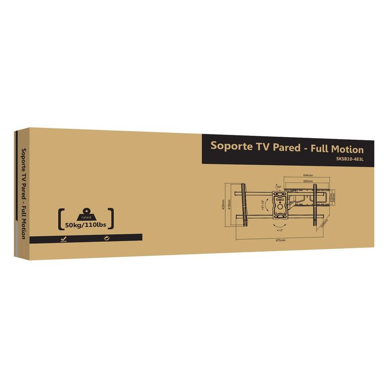 Soporte tv con brazo extra Largo de 1m. - 43" a 80"  50 kg-6