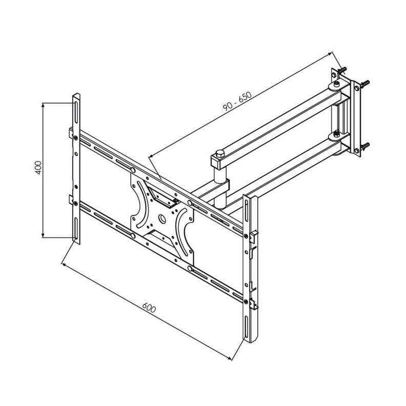 Soporte TV Con Brazo de 65cm - 23 A 70 30kg-1