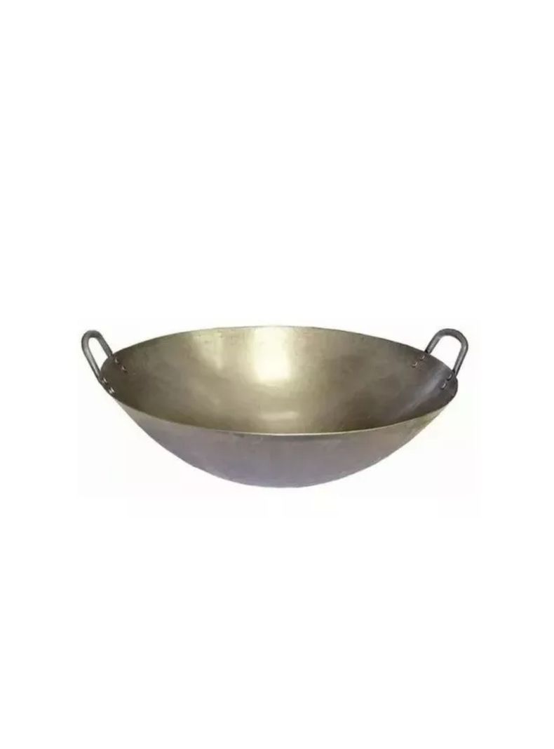 Disco Wok 50cm Acero Inoxidable color plateado-0