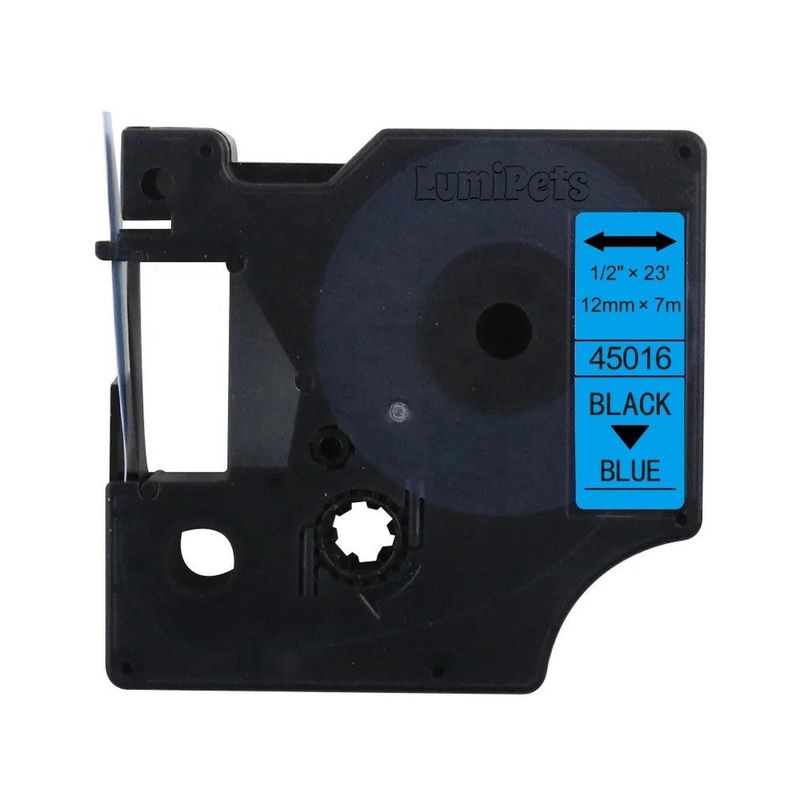 Cinta Etiqueta D1 para Rotuladora DYMO 12mm X 7m | Azul 45016-0