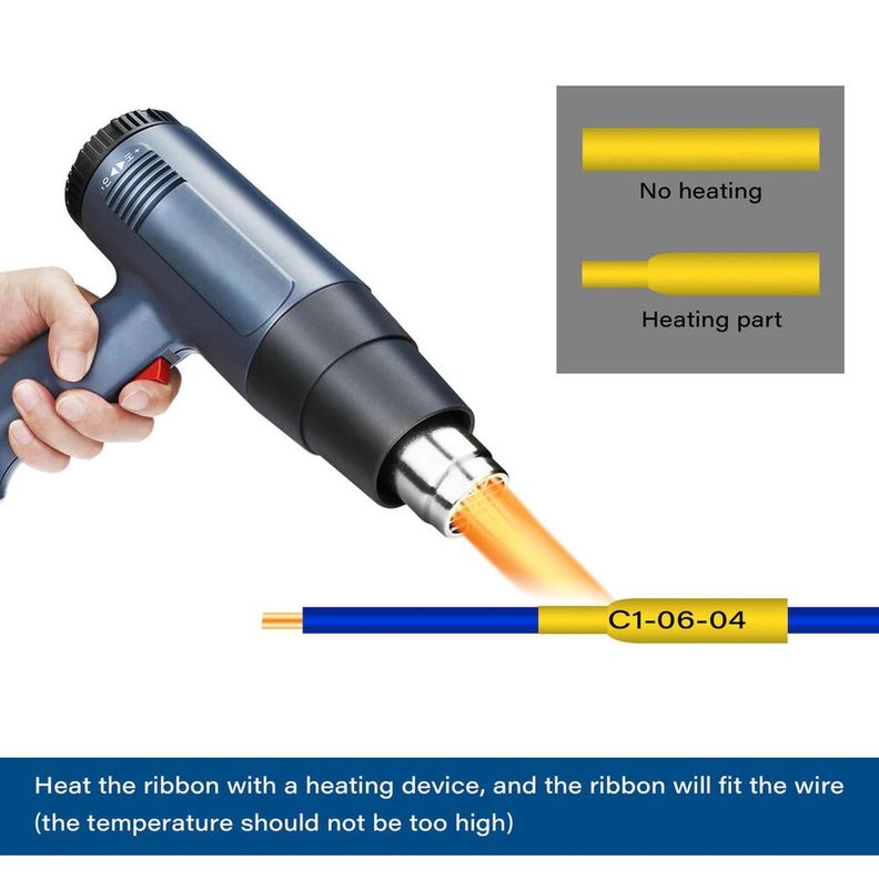 Cinta Termocontraible HSe-641 Para Rotuladora Brother Pt 17.7mm Termoretractil-1