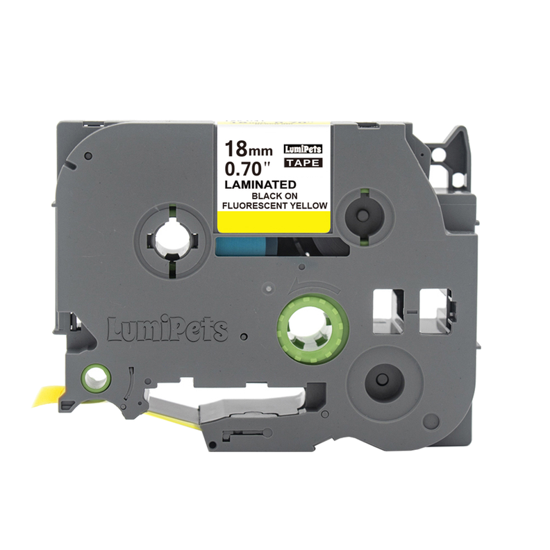 Cinta Fluorescente Para Rotuladora Brother TZe-C41 18mm-0