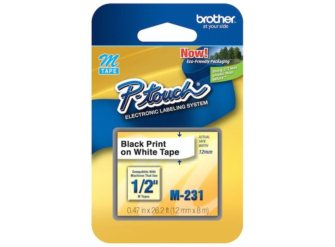 Cinta Rotuladora M-231 | Brother | 12mm x 8m-2