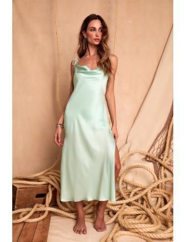 Vestido Turquesa Amalfi Gapaz-0