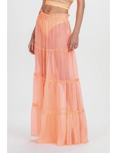Falda Mirela Naranja Charth-2