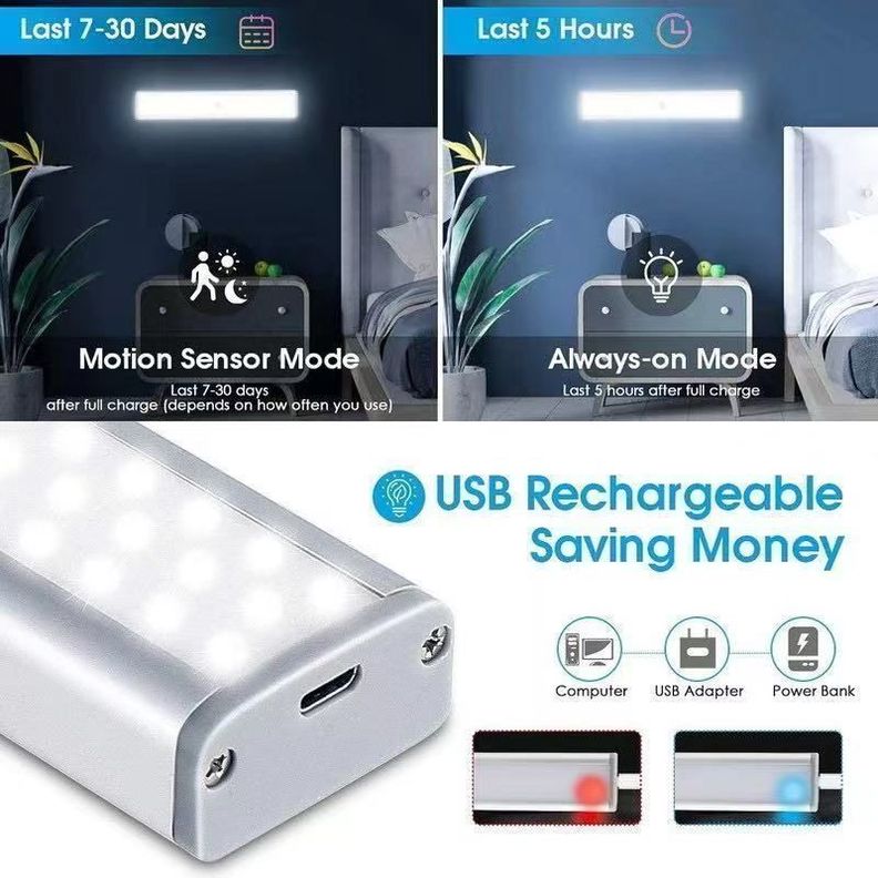 Barra Luz Led inteligente sensor de movimiento-31