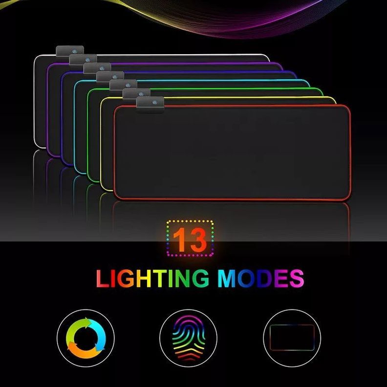 Mousepad Gamer Led RGB USB 80X30cm-5