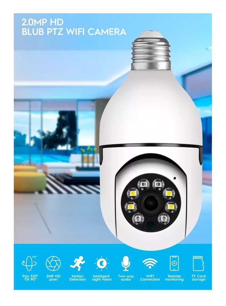 Cámara IP 360° Ampolleta motorizada Full HD -1