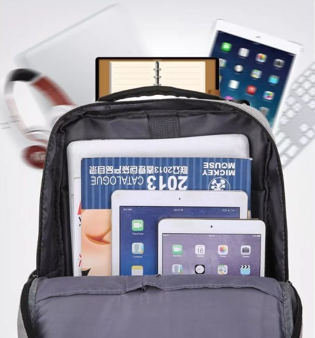 Mochila para Laptop impermeable con puerto USB 39 Litros-3
