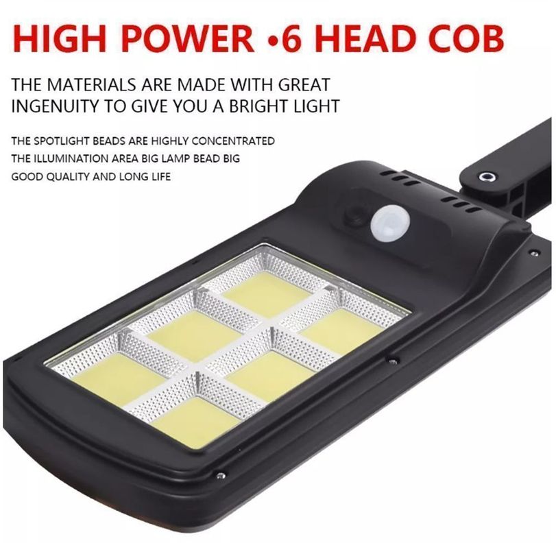 Luz Led inteligente  panel solar control remoto-64