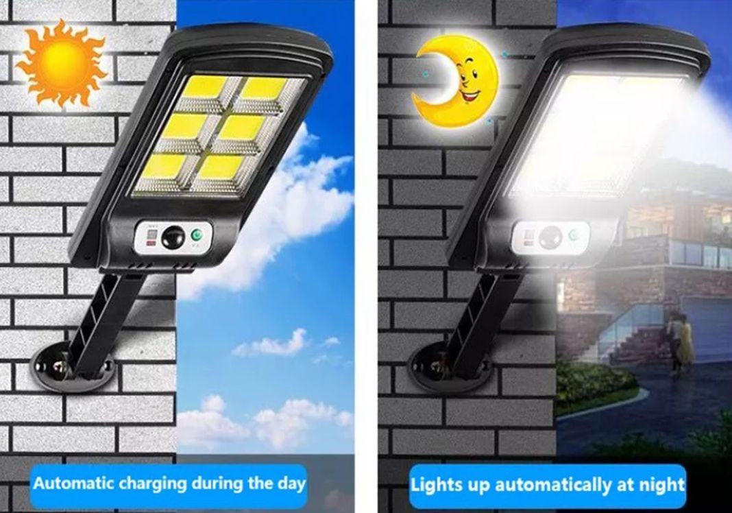 Luz Led inteligente  panel solar control remoto-16