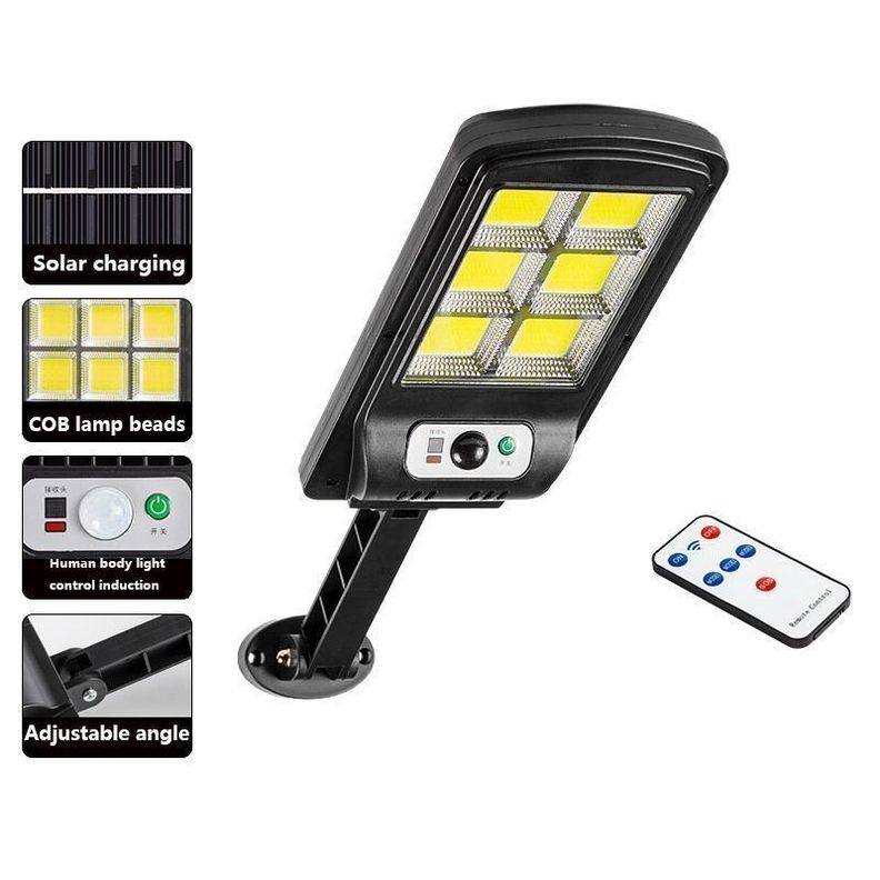 Luz Led inteligente  panel solar control remoto-57