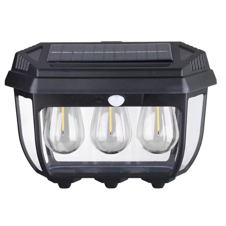 Lámpara Pared Solar Sensor de Movimiento Resistente al Agua Luz LED-0
