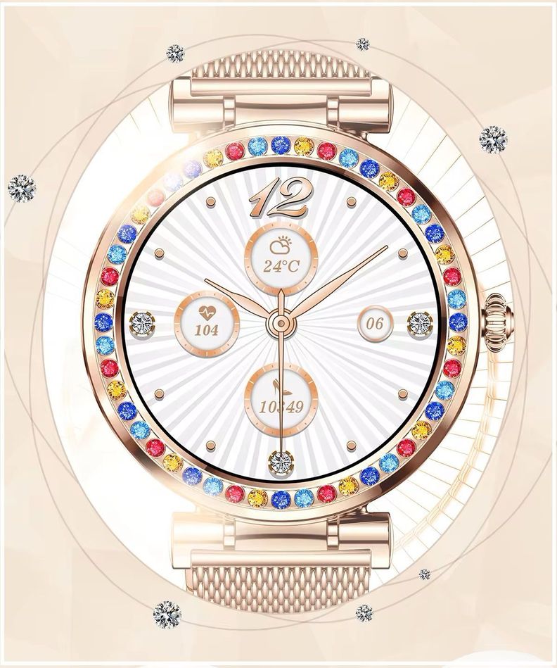 Smartwatch de Lujo CF30 Elegancia Conectividad Llamadas Salud Mujer-6