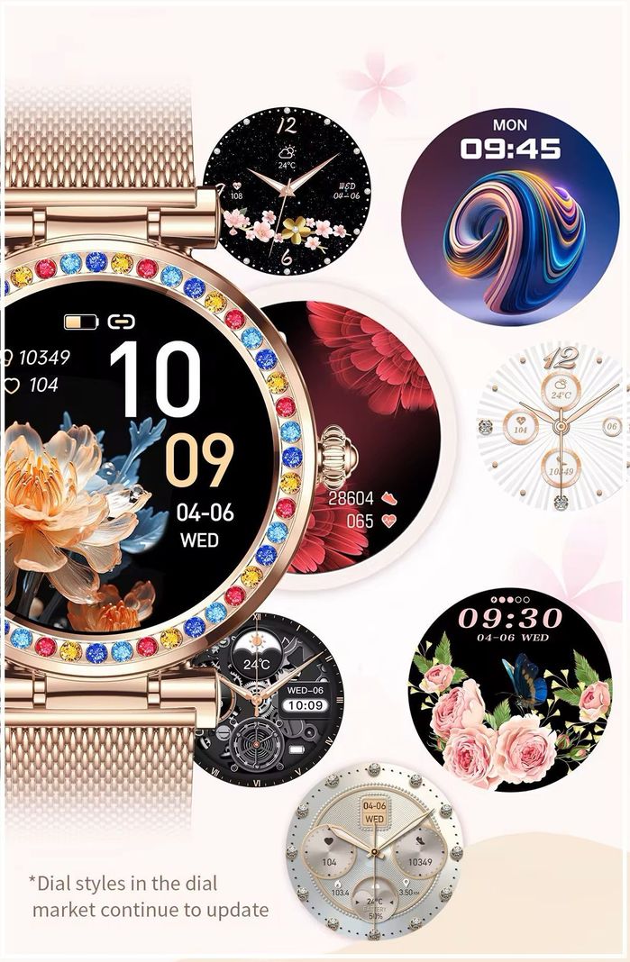 Smartwatch de Lujo CF30 Elegancia Conectividad Llamadas Salud Mujer-7