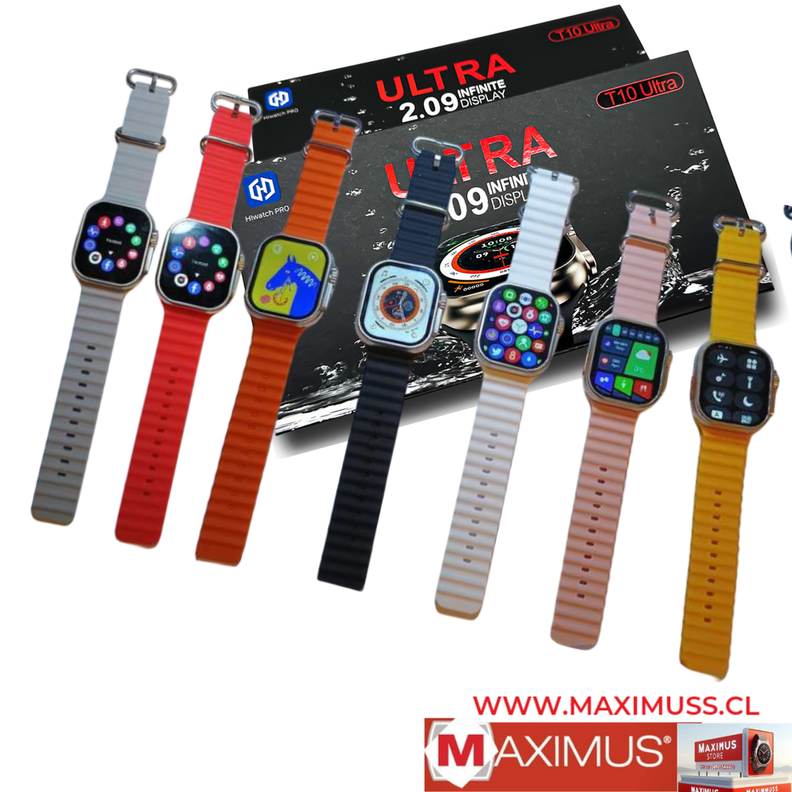 reloj T10 Ultra Inteligente Smartwatch Gris / Realiza y Recibe Llamadas 2024-1