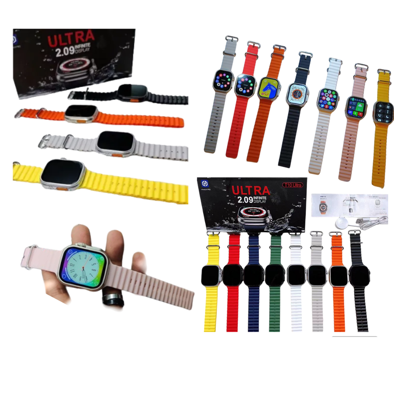 reloj T10 Ultra Inteligente Smartwatch Gris / Realiza y Recibe Llamadas 2024-3