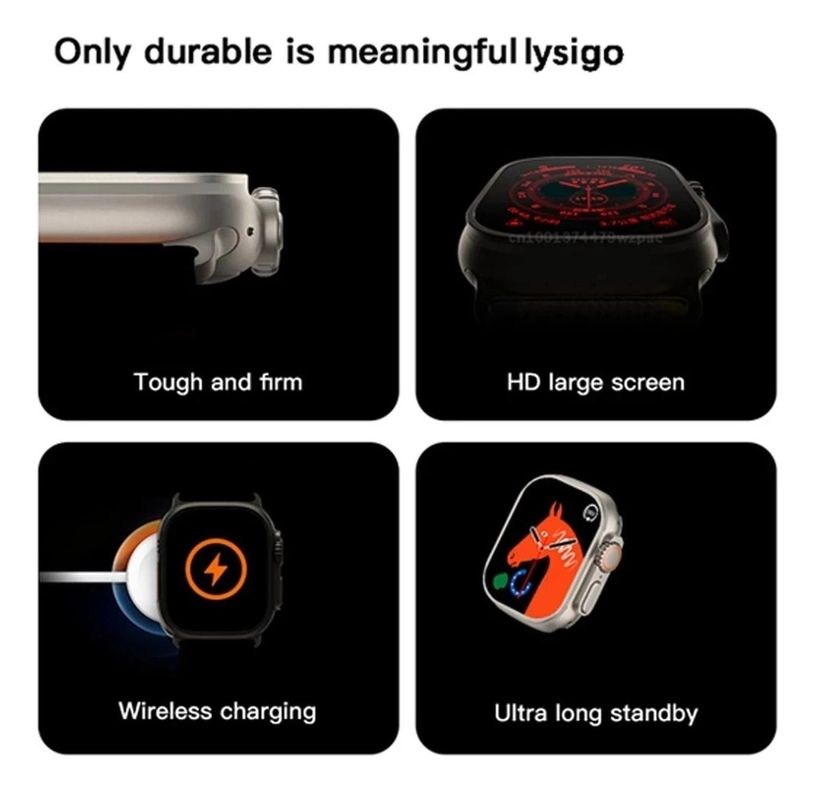 reloj T10 Ultra Inteligente Smartwatch Gris / Realiza y Recibe Llamadas 2024-5