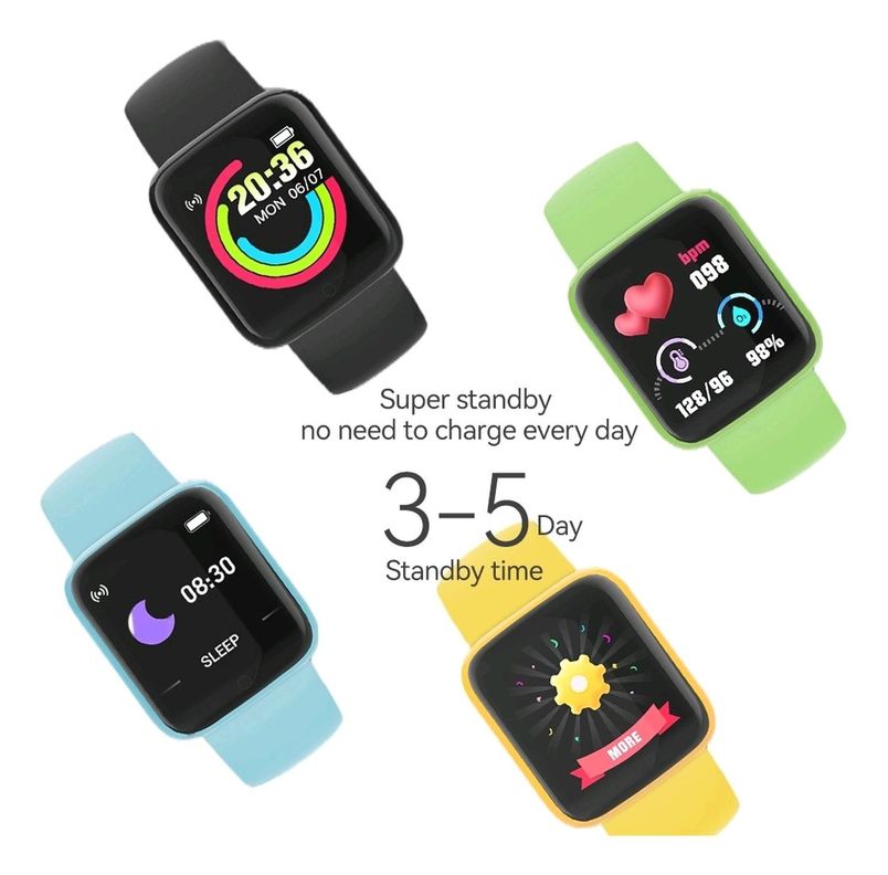 Reloj D20 Smartwatch Inteligente Negro-8
