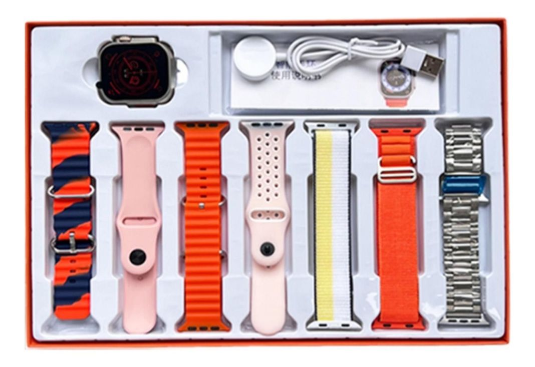 Reloj Inteligente Smartwatch 7 En 1 Rosado-5