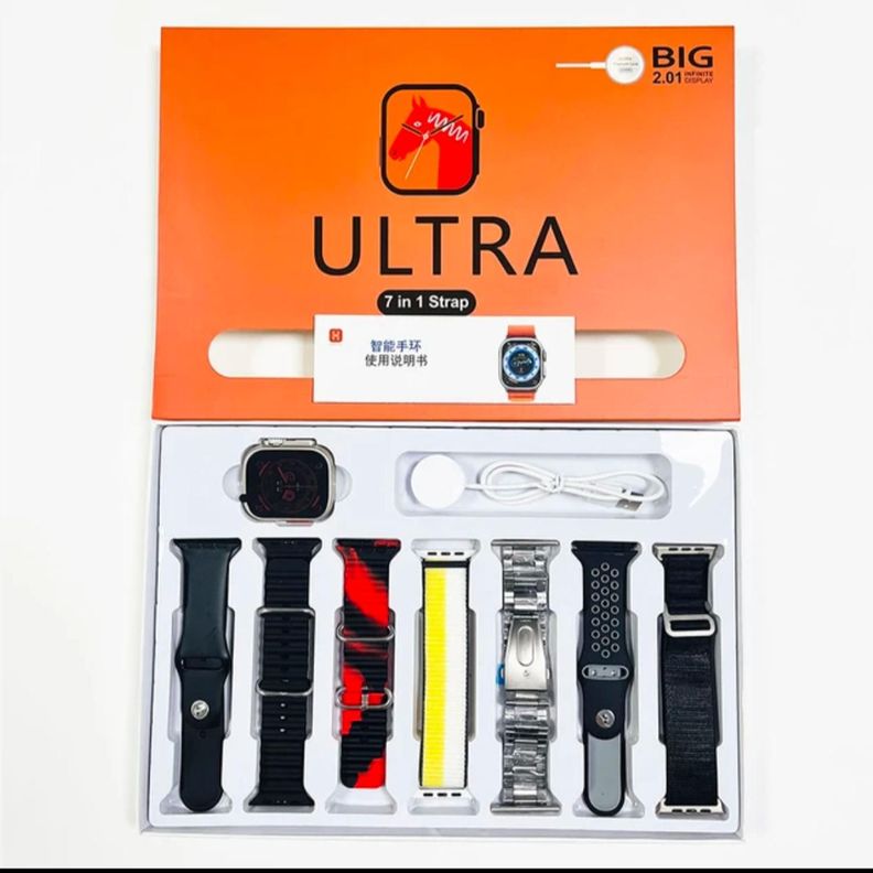 Reloj Inteligente Smartwatch 7 En 1 Negro-2