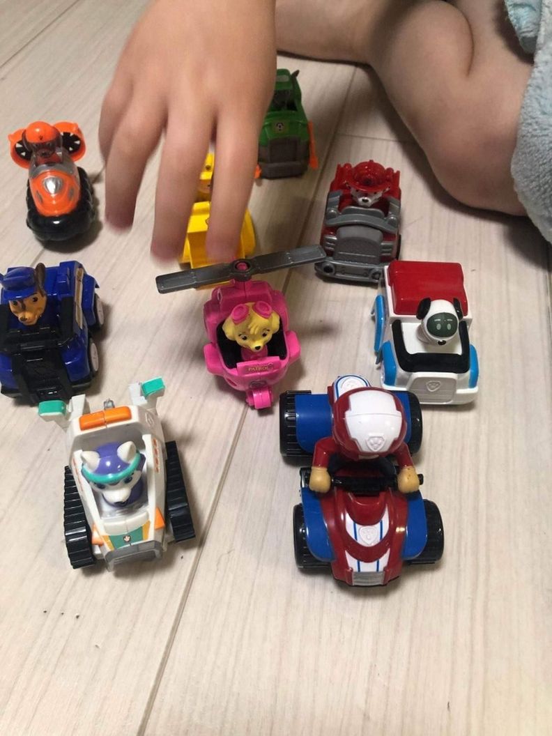 Pack 9 Autos Paw Patrol A Fricción PVC-2