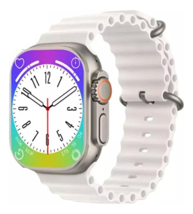 Reloj T900 Ultra Smartwatch Blanco / Recibe Llamadas-0