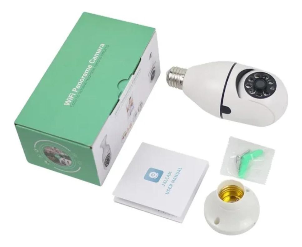 Camara Ampolleta Seguridad 360° Visor Nocturno 1080p-9