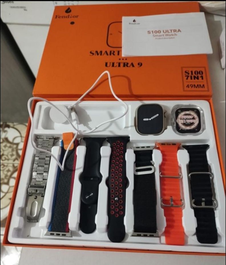 Reloj Inteligente S100 Ultra 2 - 7 Correas-2