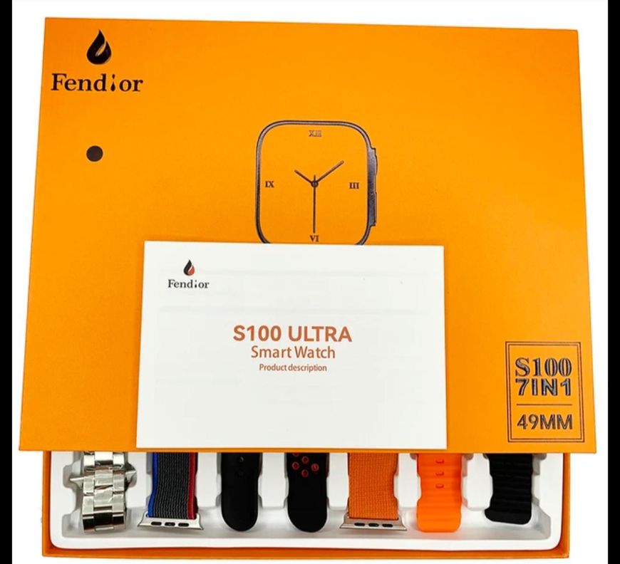 Reloj Inteligente S100 Ultra 2 - 7 Correas-4