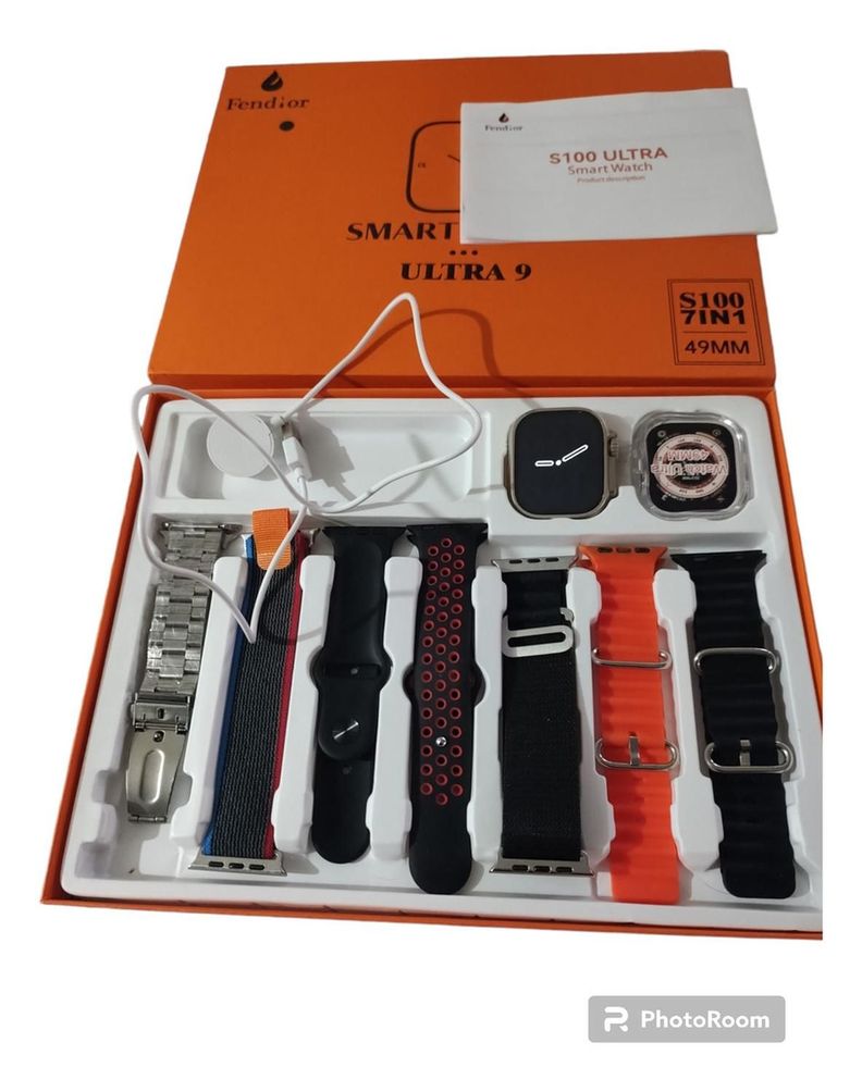 Reloj Inteligente S100 Ultra 2 - 7 Correas-7