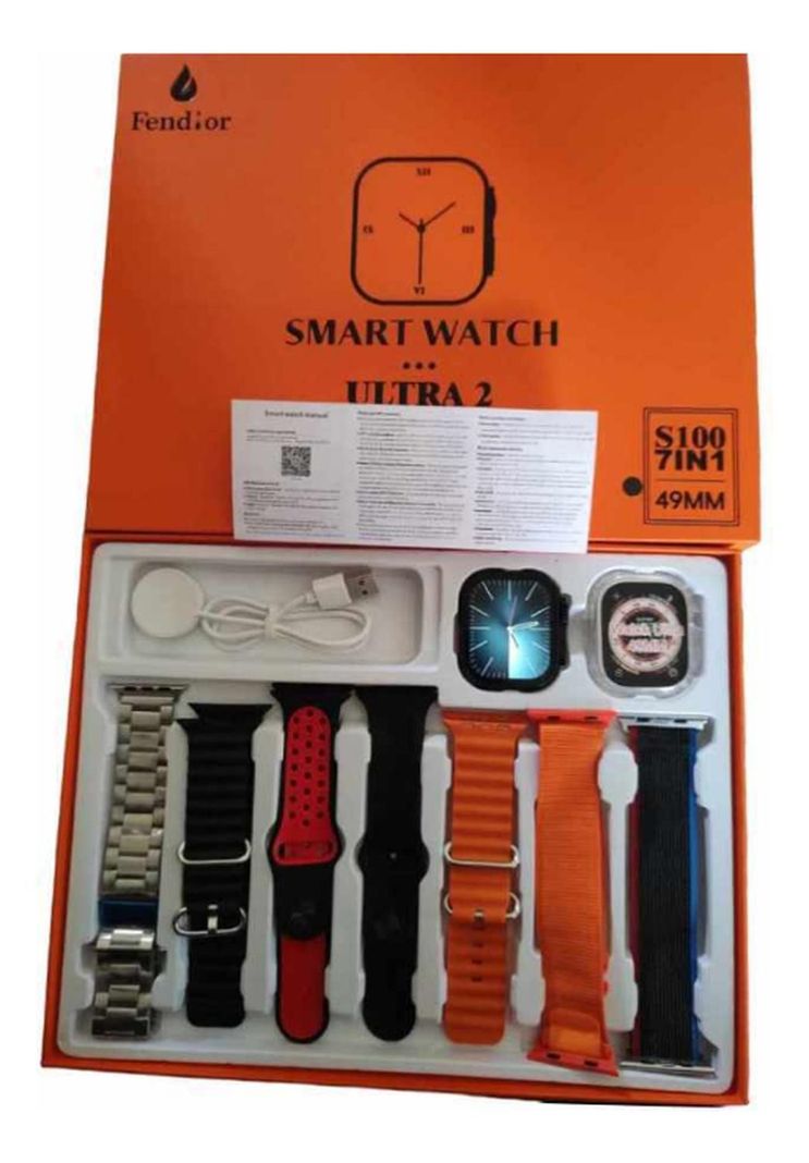 Reloj Inteligente S100 Ultra 2 - 7 Correas-6