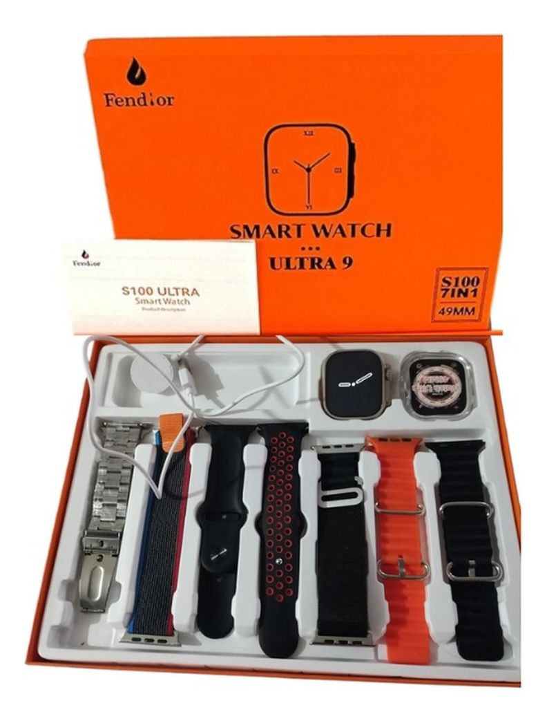 Reloj Inteligente S100 Ultra 2 - 7 Correas-8
