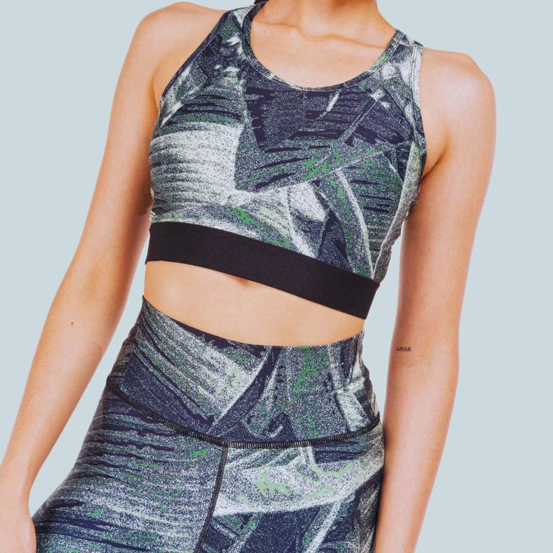 Sostén Top Deportivo Verde Mix  OUTLET 67006 Impacto Medio St Even-2