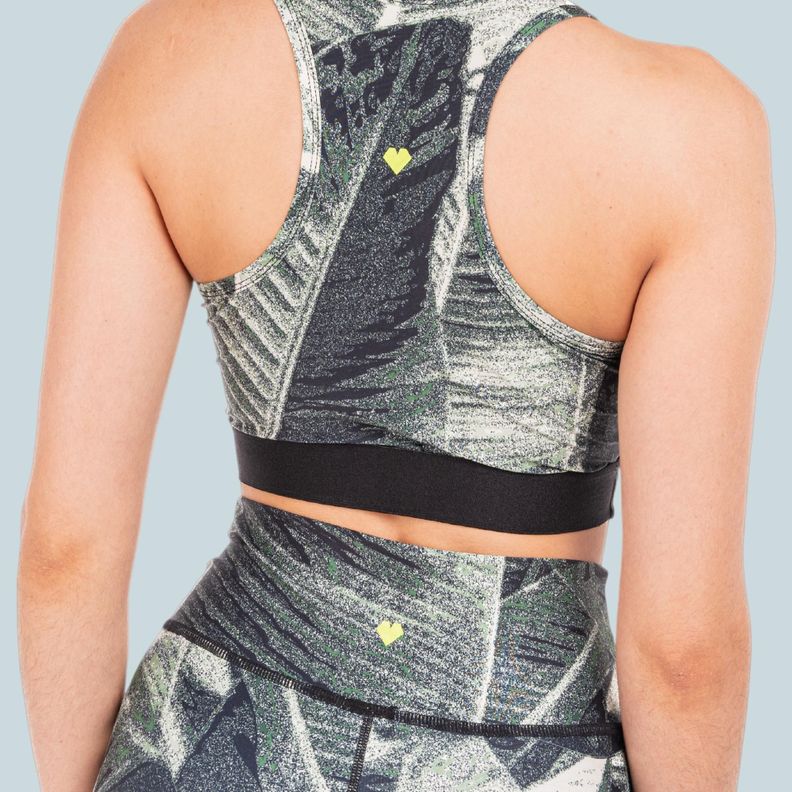 Sostén Top Deportivo Verde Mix  OUTLET 67006 Impacto Medio St Even-3