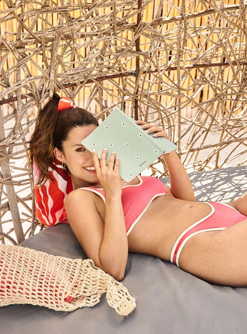 BIKINI CORAL CROP TOP CHAMELA 43045-2