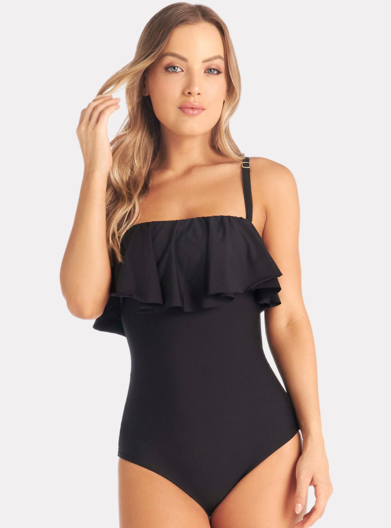 TRAJE DE BAÑO BOLERO STRAPLESS CONTROL ABDOMEN CHAMELA 30735-0