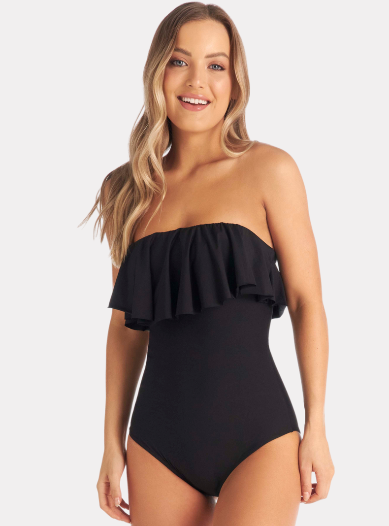 TRAJE DE BAÑO BOLERO STRAPLESS CONTROL ABDOMEN CHAMELA 30735-1